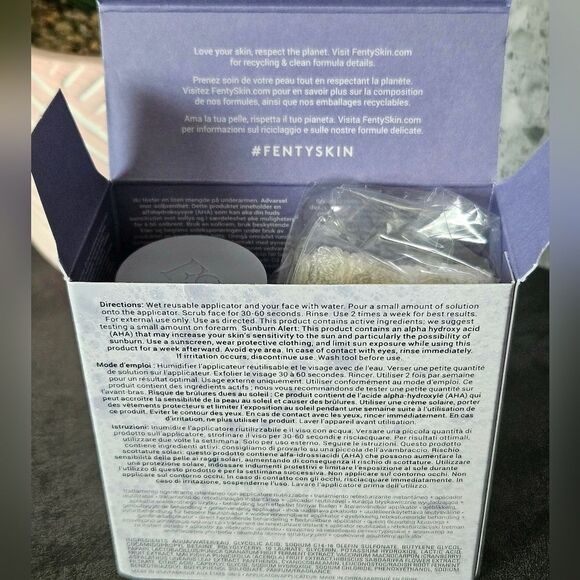 FENTY SKIN Pre Show Glow Instant Retexturizing Treatment & Applicator 30 ml NEW - Picture 7 of 11